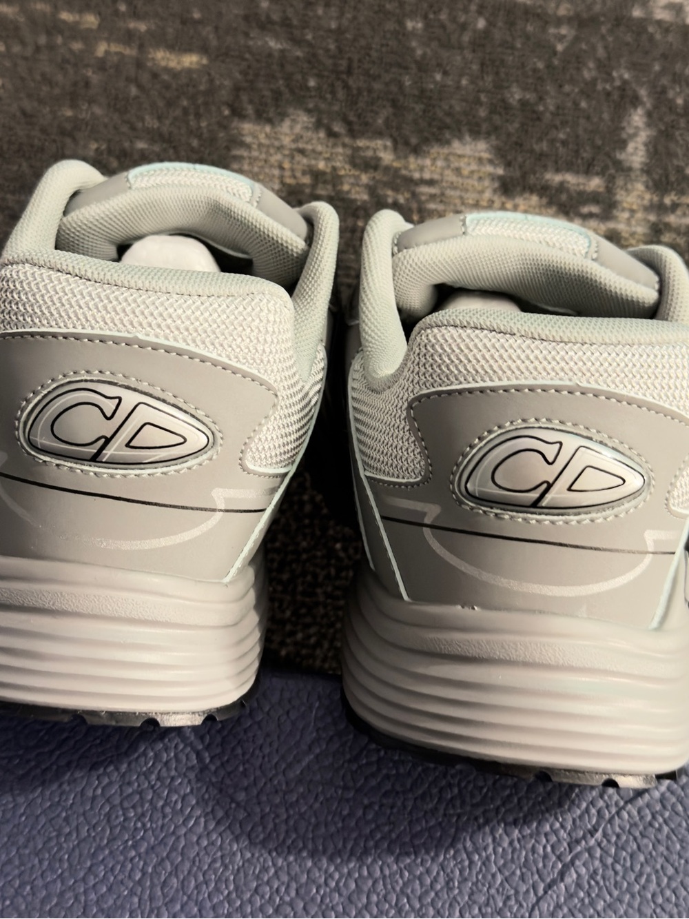 Dior white / Gray B30 Mesh Sneakers - Picture 7 of 11